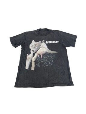 Vtg 90s 1993 Aerosmith Get A Grip World Tour Utter Single Stitch T-Shirt No-Tag